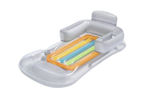 Dmuchany Materac do pływania Leżak Biały BESTWAY 161x84cm + Oparcie