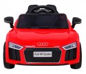 Audi R8 na akumulator dla dzieci Czerwony + Pilot + EVA + Wolny Start + MP3 LED