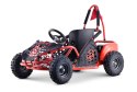 Gokart Fast Dragon na akumulator Czerwony 30km/h + Silnik 1000W + Koła pompowane + Regulacja siedzenia + Pasy