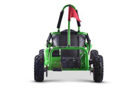 Gokart Fast Dragon na akumulator Zielony 30km/h + Silnik 1000W + Koła pompowane + Regulacja siedzenia + Pasy