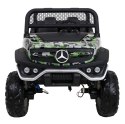 Mercedes Benz Unimog dla dzieci Lakier Moro + Napęd 4x4 + Pilot + Bagażnik + Wolny Start + Radio MP3 + LED