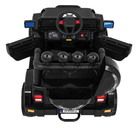 Auto Terenowe Full Time 4WD dla dzieci Czarny + Napęd 4x4 + Pilot