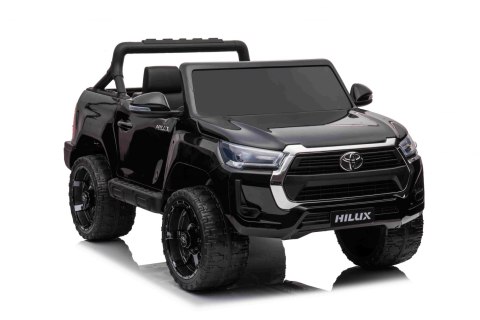 Toyota Hilux na akumulator dla dzieci Czarny Pickup + Napęd 4x4 + Pilot