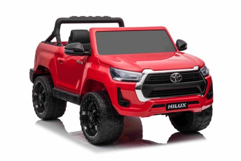 Toyota Hilux na akumulator dla dzieci Czerwony Pickup + Napęd 4x4 + Pilot