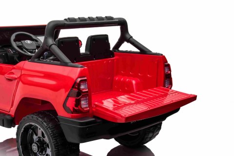 Toyota Hilux na akumulator dla dzieci Czerwony Pickup + Napęd 4x4 + Pilot