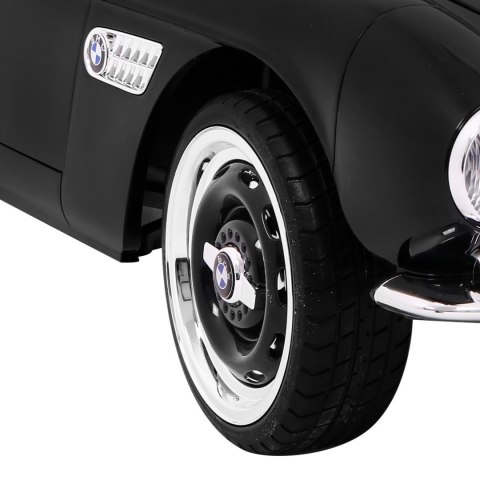 Autko BMW 507 Retro elektryczne dla dzieci Czarny Roadster