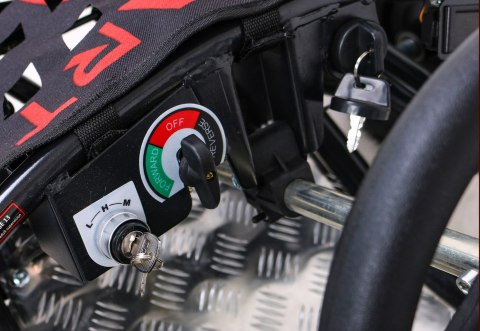 Gokart Fast Dragon na akumulator Pomarańcz 30km/h + Silnik 1000W + Koła pompowane + Regulacja siedzenia + Pasy