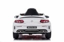 Mercedes Benz C63 AMG dla dzieci Biały + Pilot + 5-pkt pasy + EVA + Bagażnik + MP3 LED