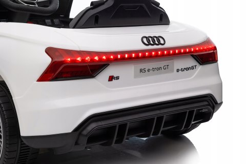 AUDI E-Tron GT Biały Auto na akumulator EVA Skóra pilot