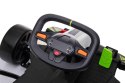 Gokart Fast 3 Drift na akumulator dla dzieci Biały + Funkcja driftu + Silniki 2x150W + Radio LED + Pasy