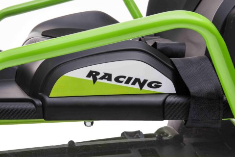 Gokart Fast 3 Drift na akumulator dla dzieci Czarny + Funkcja driftu + Silniki 2x150W + Radio LED + Pasy