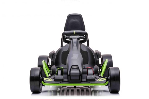 Gokart Fast 3 Drift na akumulator dla dzieci Czarny + Funkcja driftu + Silniki 2x150W + Radio LED + Pasy