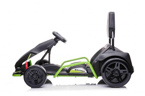 Gokart Fast 3 Drift na akumulator dla dzieci Czarny + Funkcja driftu + Silniki 2x150W + Radio LED + Pasy