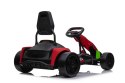 Gokart Fast 3 Drift na akumulator dla dzieci Czerwony + Funkcja driftu + Silniki 2x150W + Radio LED + Pasy