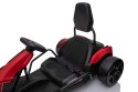 Gokart Fast 3 Drift na akumulator dla dzieci Czerwony + Funkcja driftu + Silniki 2x150W + Radio LED + Pasy