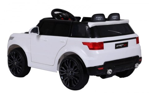 Autko Start Run na akumulator, Biały SUV + Pilot