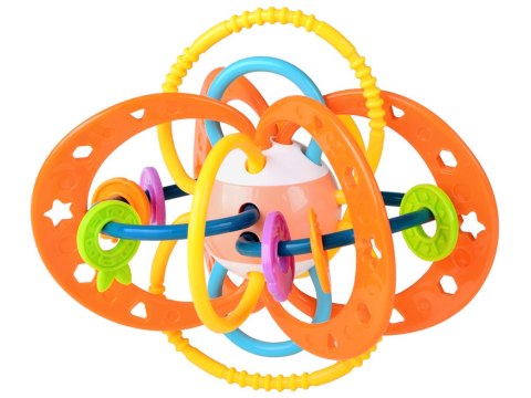 Sensoryczny gryzak dla maluszka grzechotka ZA4308 PO