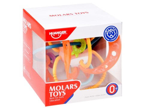 Sensoryczny gryzak dla maluszka grzechotka ZA4308 PO