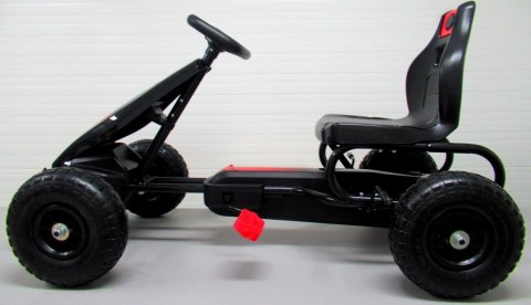 GOKART G8 CZERWONY, gokart dziecięcy, pompowane koła