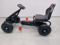 GOKART G8 CZERWONY, gokart dziecięcy, pompowane koła