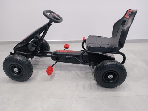 GOKART G8 CZERWONY, gokart dziecięcy, pompowane koła