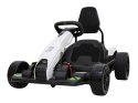 Gokart Fast 3 Drift na akumulator dla dzieci Biały + Funkcja driftu + Silniki 2x150W + Radio LED + Pasy