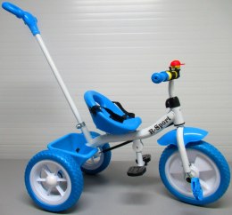 Rowerek Trójkołowy T5 niebieski Koła EVA Pchacz