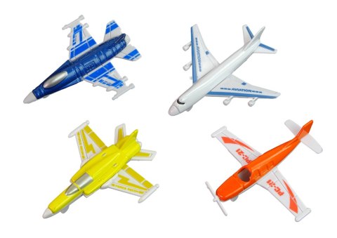 Zestaw Samoloty Odrzutowce Kolorowe 1:400 4 Szt