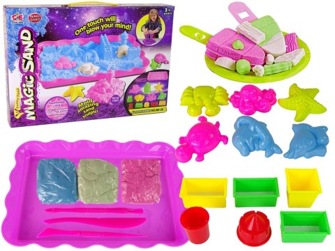 Magiczny Piasek Zestaw Foremki Kolorowe