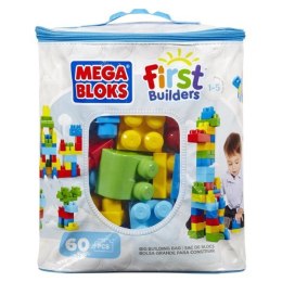 Klocki 60 elementów torba niebieska Mega Bloks