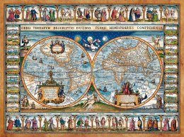 Puzzle 2000 elemenrów - Mapa Świata, 1693 Castor