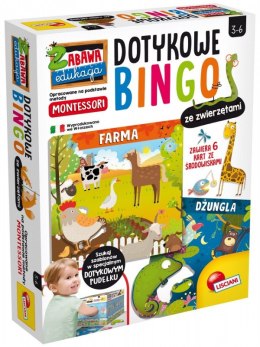 Bingo Montessori Dotykowe ze zwierzętami Lisciani
