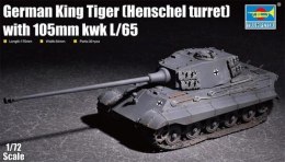 Plastikowy model do skejania King Tiger w/ 105mm kWh (Henschel Turret) Trumpeter