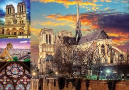 Puzzle 1000 elementów Notre Dame Kolaż Educa