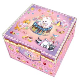 Pecoware Zestaw artystyczny w pudełku z szufladkami Kotek Pulio
