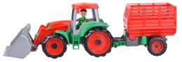 Truxx Traktor z przyczepą do siana w otwartym pudełku Lena