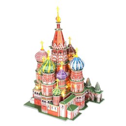 Puzzle 3D LED Katedra Św. Bazylego Cubic Fun