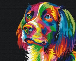 Obraz Malowanie po numerach - Pies w kolorach Symag