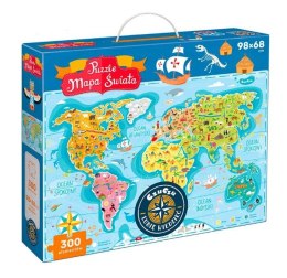 Puzzle Mapa świata 300 elementów CzuCzu