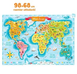 Puzzle Mapa świata 300 elementów CzuCzu