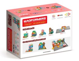 Zestaw klocków magnetycznych Miasto - Lodziarnia 22 elementy Magformers