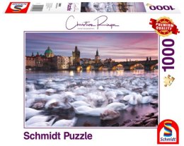 Puzzle Premium Quality 1000 elementów Christian Ringer Praskie łabędzie Schmidt