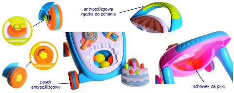 Chodzik - pchacz - jeździk 3w1