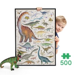 Puzzle 500 elementów Puzzlove Dinozaury CzuCzu