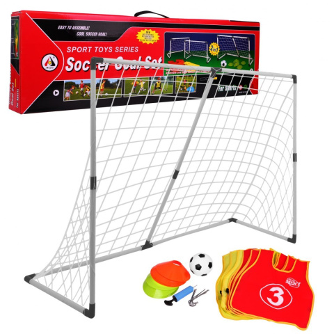 Duża Bramka ogrodowa dla dzieci 6+ Zestaw do piłki nożnej + Piłka z pompką