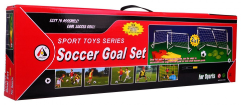 Duża Bramka ogrodowa dla dzieci 6+ Zestaw do piłki nożnej + Piłka z pompką