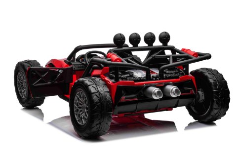 Auto Buggy Racing 5 na akumulator dla dzieci Czerwony + Silniki 2x200W + Pilot + Audio LED + Wolny Start