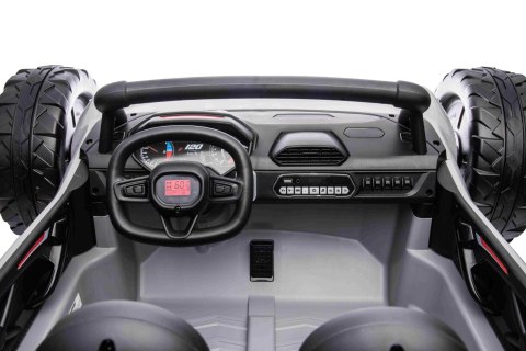 Auto Buggy Racing 5 na akumulator dla dzieci +3. Szary + Silniki 2x200W + Pilot + Wolny Start