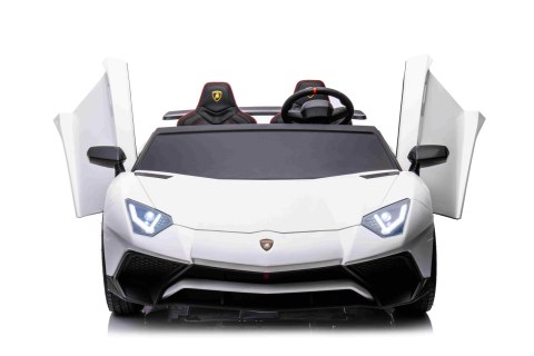Auto Lamborghini Aventador SV na akumulator dla 2 dzieci Biały