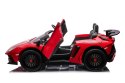 Auto Lamborghini Aventador SV na akumulator dla 2 dzieci Czerwony + Pilot 2,4 GHz + Pianka EVA + Audio LED